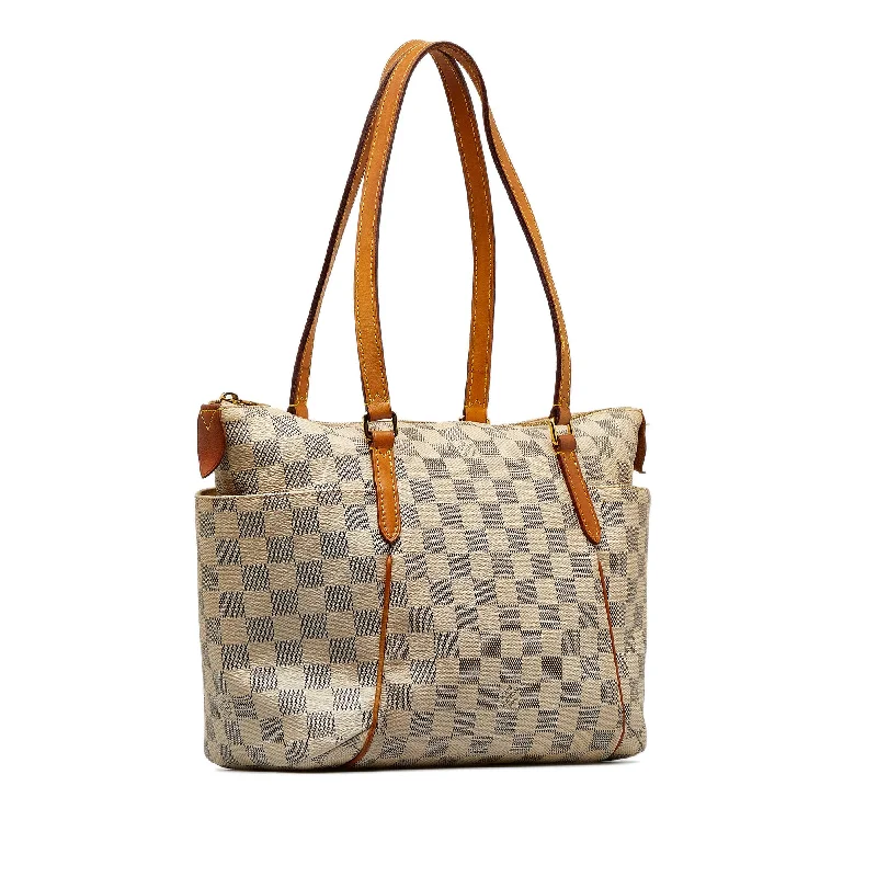 Louis Vuitton backpacks with a padded laptop compartment for travelWhite Louis Vuitton Damier Azur Totally MM Tote Bag