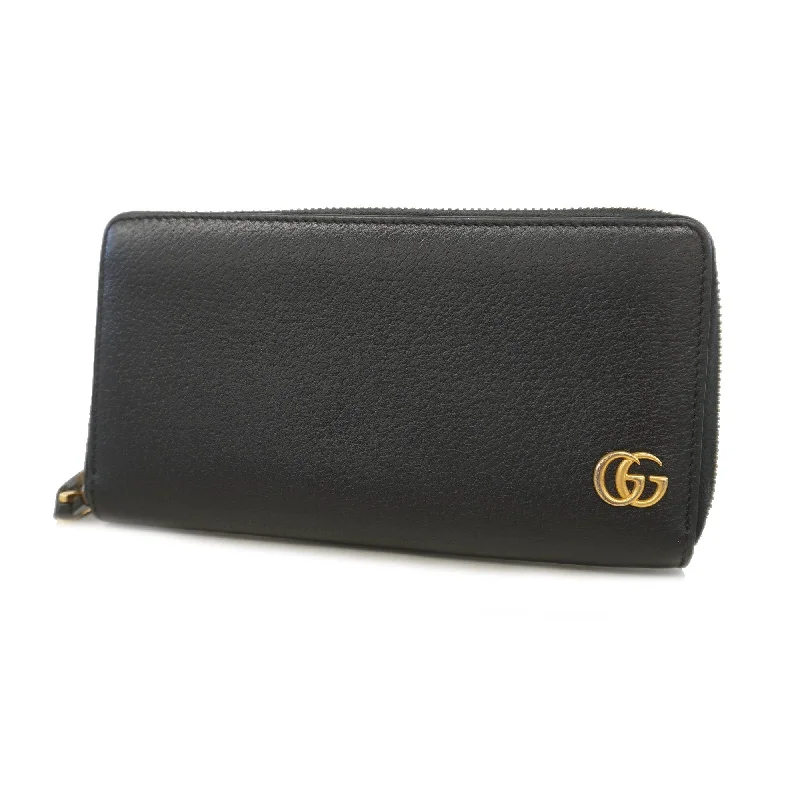 Women Gucci Sylvie bags with a leather - wrapped handleGucci Bi-fold Wallet GG Marmont 428736 Leather Black