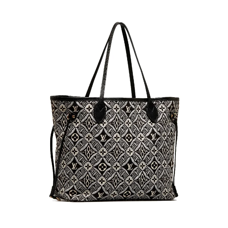 Louis Vuitton tote bags with a spacious interior and multiple pocketsBrown Louis Vuitton Since 1854 Neverfull MM Tote Bag