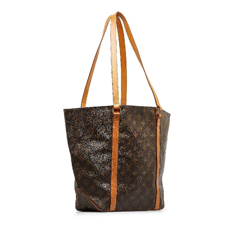 Louis Vuitton backpacks with a padded back panel for comfort during long - wearBrown Louis Vuitton Monogram Sac Shopping Tote Bag