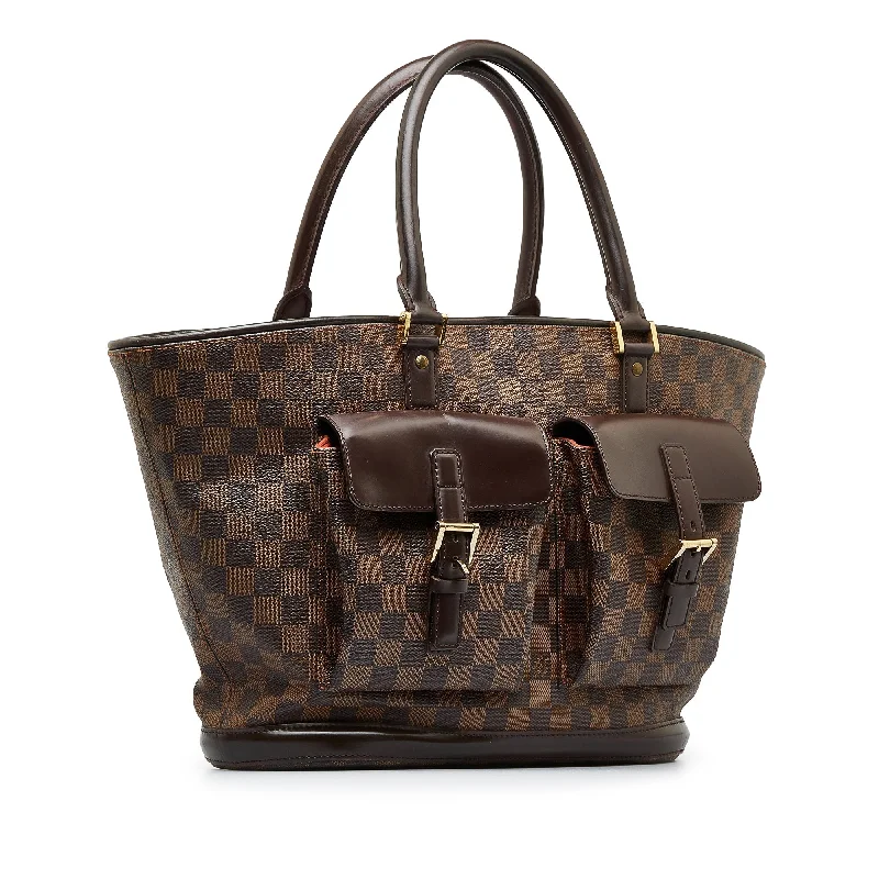 Louis Vuitton crossbody bags with a keychain holder for practicalityBrown Louis Vuitton Damier Ebene Manosque GM Tote Bag