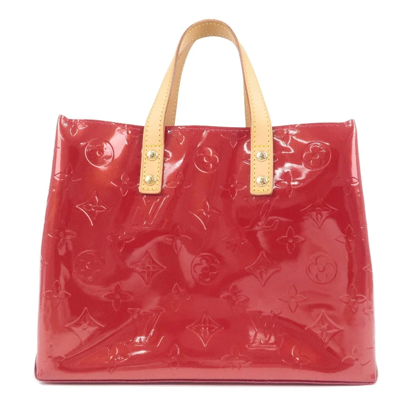 Louis Vuitton bags with a front - zip pocket for small items like keysLouis Vuitton Monogram Vernis Lead PM Hand Bag Red M91990