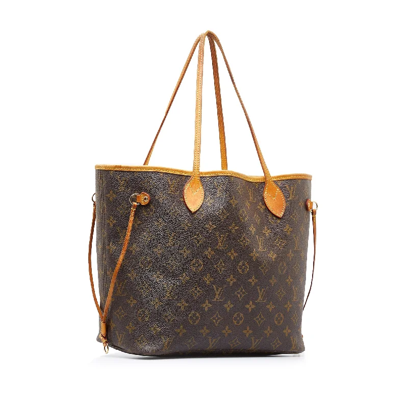 Small - sized Louis Vuitton Pochette Metis bags for a compact carryBrown Louis Vuitton Monogram Neverfull MM Tote Bag