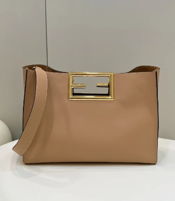 Fendi Baguette bags with a detachable charm featuring the brand's mascotFendi Way Medium Beige Bag