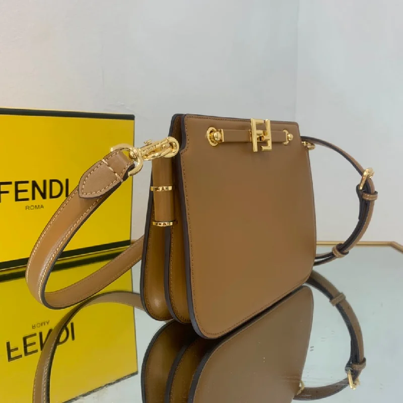 Medium - sized Fendi shoulder bags in rich, deep colors like burgundy for a sophisticated appearanceFendi Luxury Bag - FED - 319