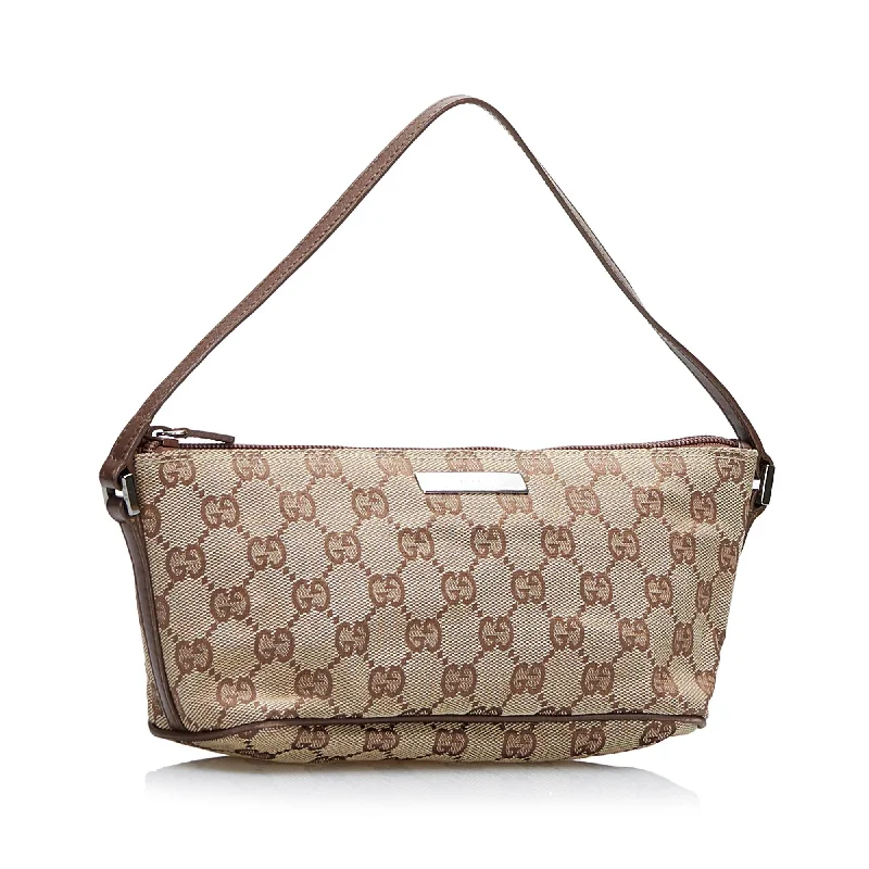 Gucci tote bags for women with a spacious interiorGucci GG Canvas Boat (SHG-yY77f6)