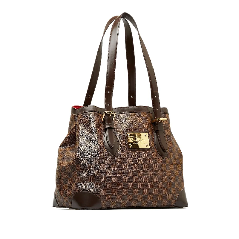 Louis Vuitton crossbody bags in a bold red color for a statementBrown Louis Vuitton Damier Ebene Hampstead PM Tote Bag