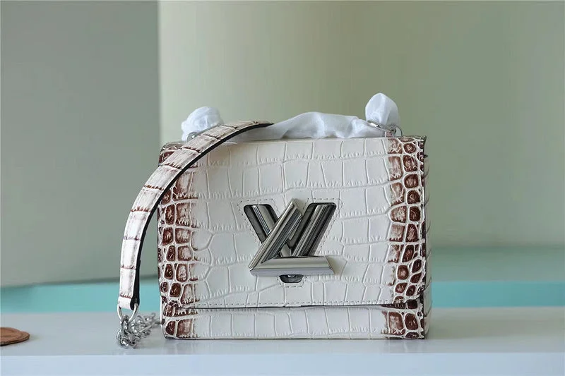 Louis Vuitton Twist bags with a crystal - embellished LV - turnlockBC - LOUIS VUITTON BAGS - 6665