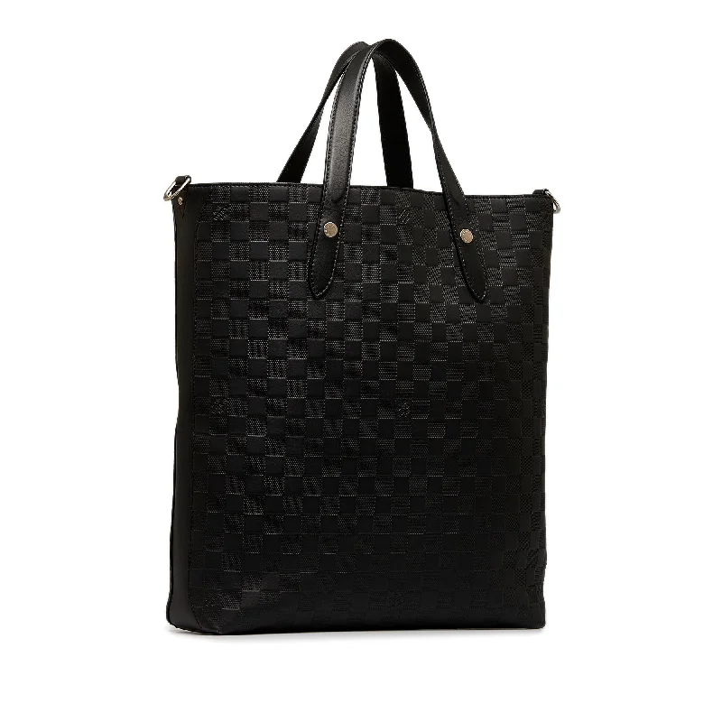 Ladies Louis Vuitton handbags with a detachable coin purse insideBlack Louis Vuitton Damier Infini Apollo Tote Satchel