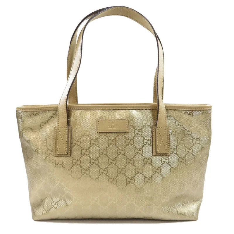 Medium - sized Women Gucci handbags for everyday useGucci 211138 GG Imprime Handbag PVC Ladies