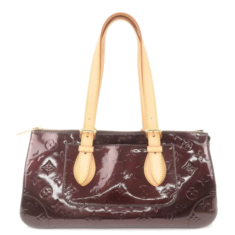 Louis Vuitton bags with a zip - around closure for enhanced securityLouis Vuitton Monogram Vernis Rosewood Avenue Shoulder Bag M93510