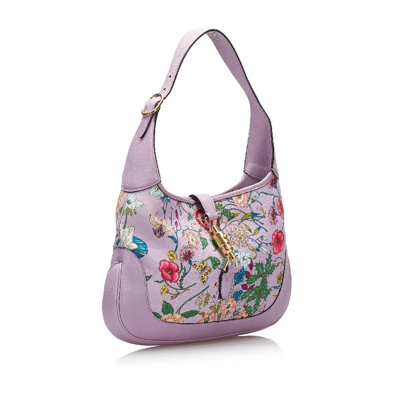 Gucci handbags for women with a back - zip pocketGucci Flora Jackie (8Tm6Rw)