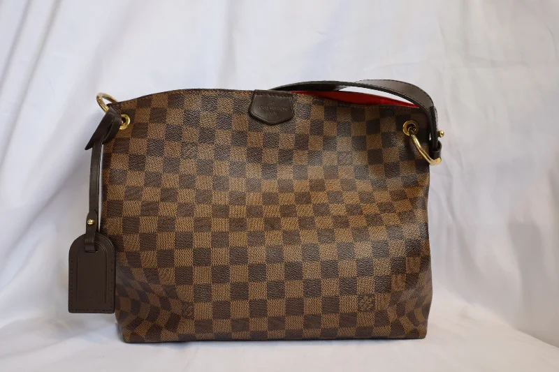 Louis Vuitton Alma bags featuring the signature top - handle designLOUIS VUITTON Damier Ebene Graceful PM