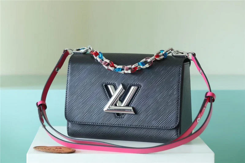 Louis Vuitton Twist bags with a crystal - embellished LV - turnlockBC - LOUIS VUITTON BAGS - 6675