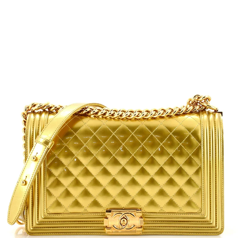 Women Gucci Sylvie bags with a detachable ribbon detailBoy Flap Bag Quilted Patent New Medium