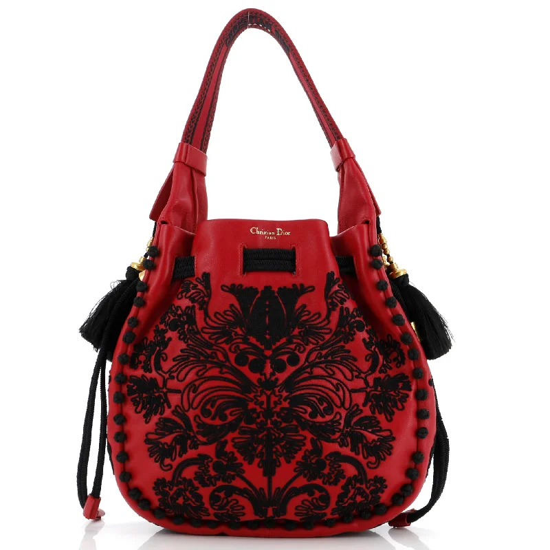 Luxury bags with exotic skinsHobo Bucket Bag Cornely-Effect Lambskin