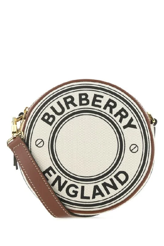 Burberry Bags with RFID Blocking TechnologyBurberry Woman Two-Tone Canvas And Leather Louise Crossbody Bag