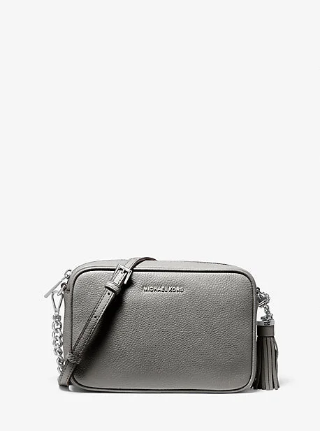 Michael Michael Kors Bags for antique shows in a classic and elegant styleMK Jet Set Medium Logo Crossbody Bag - Grey - Michael Kors