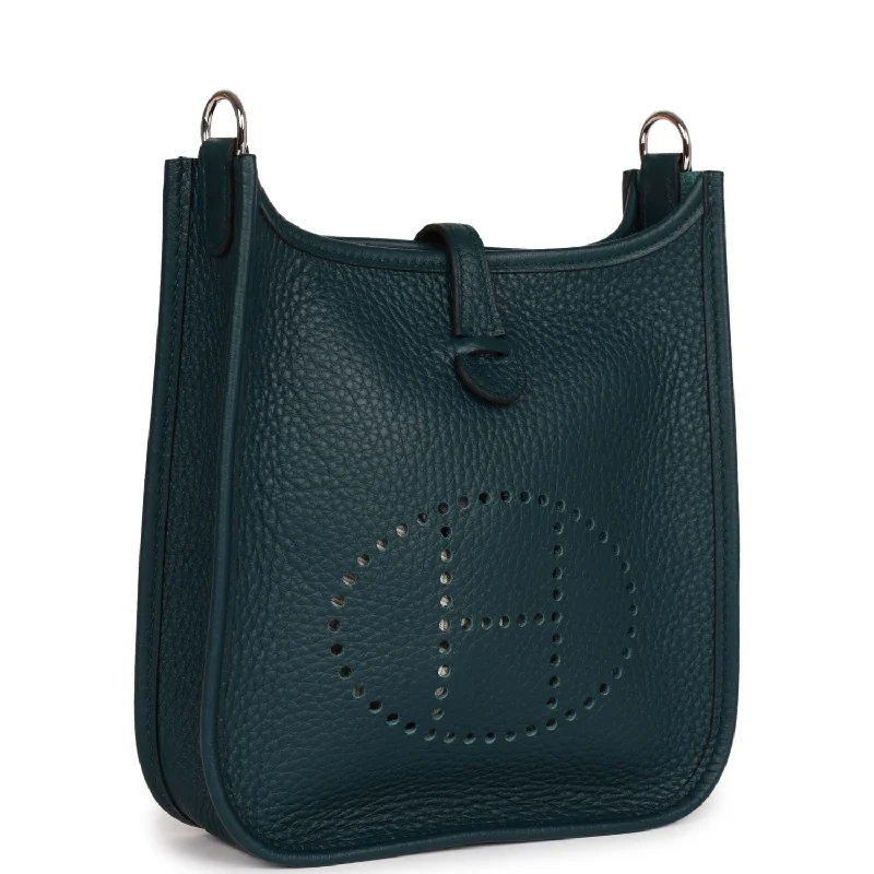 Hermes Evelyne TPM Vert Cypress Clemence Palladium Hardware