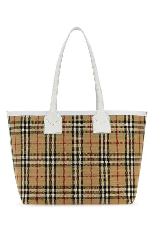 Pet - Friendly Burberry Pet Carrier BagsBurberry Woman Embroidered Canvas London Shopping Bag