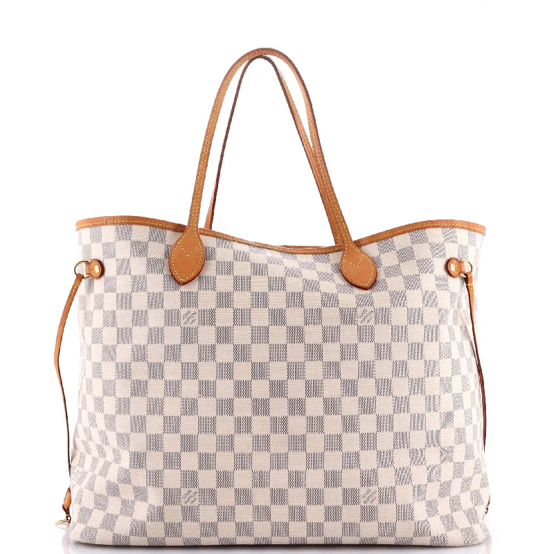 Trendy transparent PVC bagsNeverfull NM Tote Damier GM