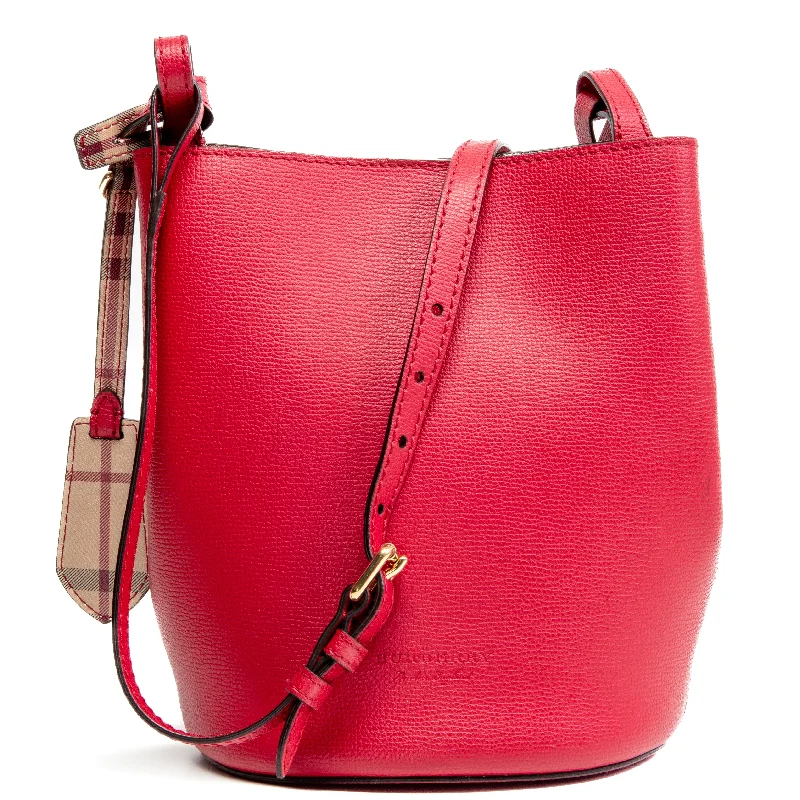 Functional Burberry Diaper Bags for New MomsBURBERRY Lorne Bucket Bag - Red