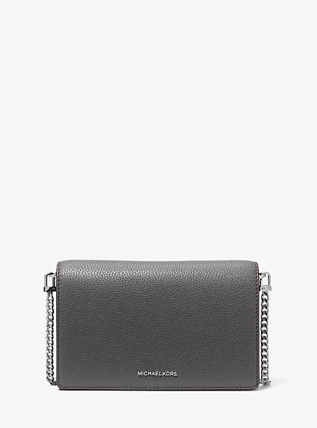 Michael Michael Kors Bags for cultural events in a style that reflects the occasionMK Jet Set Medium Pebbled Leather Crossbody Bag - Grey - Michael Kors