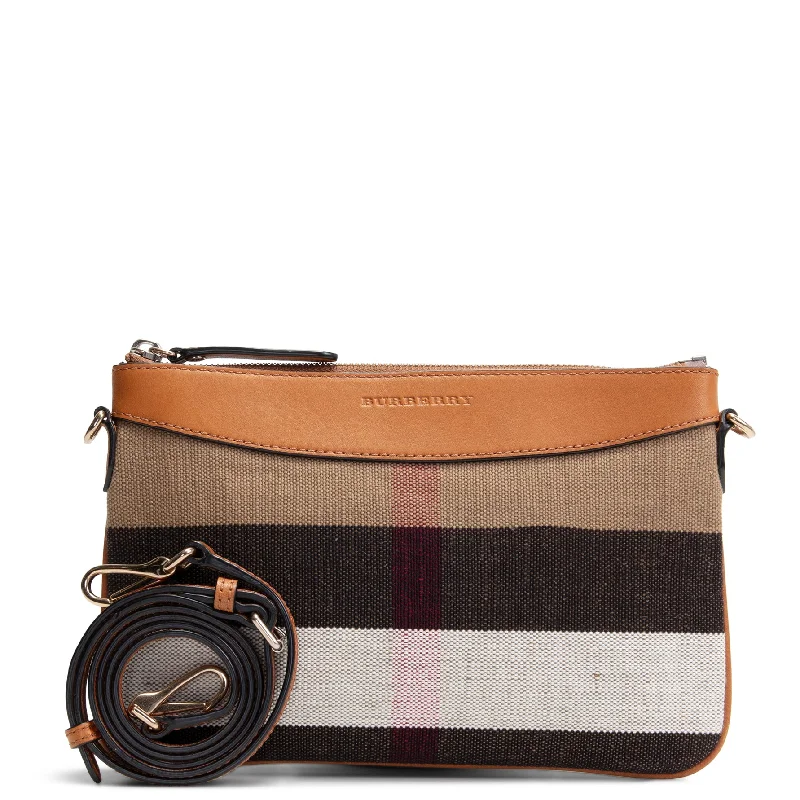 Easy - to - Clean Burberry Bags for Busy LifestylesBURBERRY Horsecheck Derby Peyton Crossbody