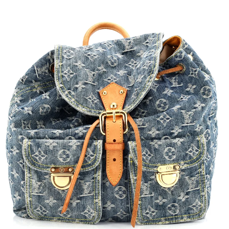 Best bags for weekend getawaysSac a Dos Drawstring Backpack Denim GM