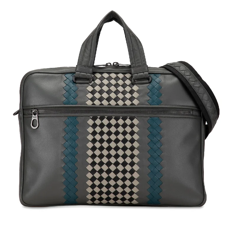 Bottega Veneta bags with adjustable shoulder strapsBottega Veneta Intrecciato-Trimmed Leather Briefcase (SHG-XfagZD)