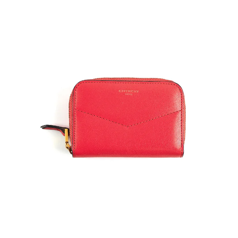 Luxury bags with exotic skinsGivenchy Zippy Compact Wallet Red