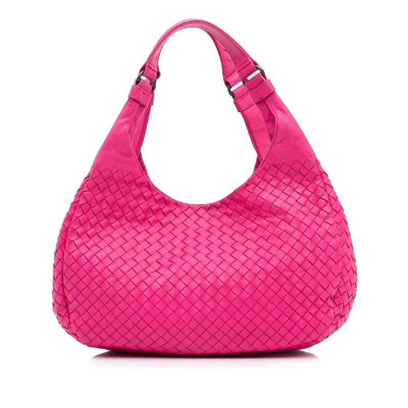 Bottega Veneta bags with contrast stitchingBottega Veneta Intrecciato Campana Shoulder Bag (SHG-zHaaGr)