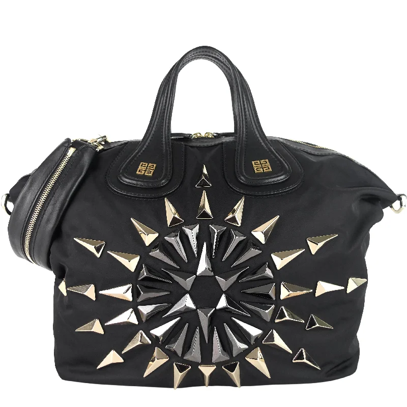 Luxury bags with exotic skinsNightingale Studded Nylon Bag