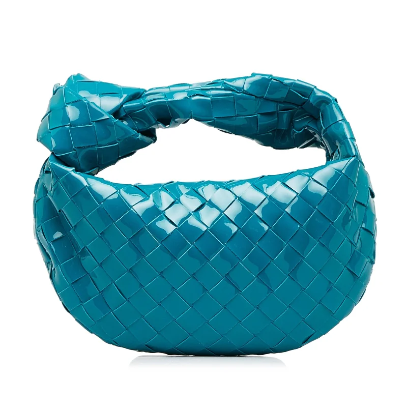 Bottega Veneta bags with contrast stitchingBottega Veneta Mini Patent Intrecciato Jodie (SHG-afIm96)