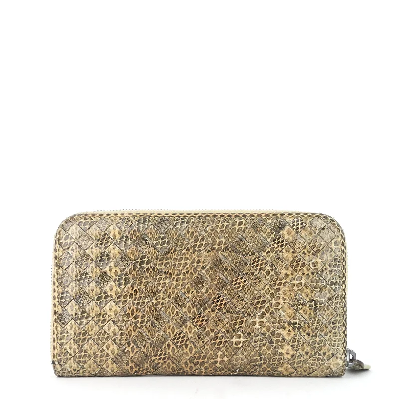 Bottega Veneta bags with geometric patternsIntrecciato Ayer Nappa Zip Around Wallet