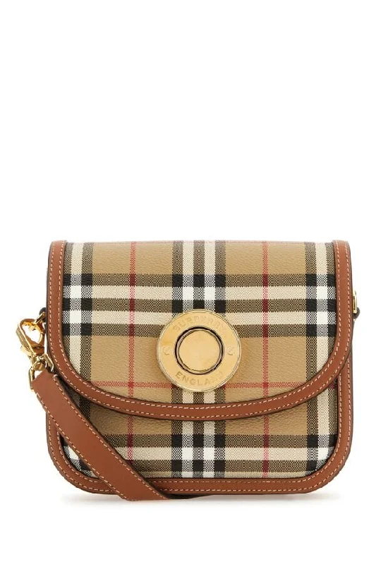 Waterproof Burberry Bags for Outdoor AdventuresBurberry Woman Printed Canvas Small Elizabeth Shoulder Bag