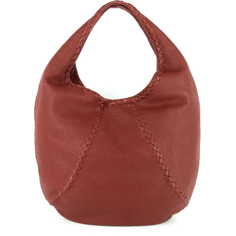 Bottega Veneta bags with contrast stitchingIntrecciato Mallow Cervo Hobo Bag