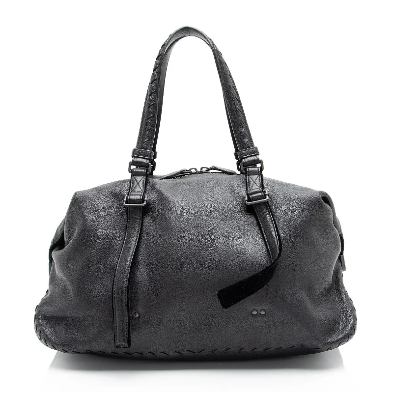 Bottega Veneta bags made of sustainable materialsBottega Veneta Buffalo Leather Satchel (SHF-W1iSWN)