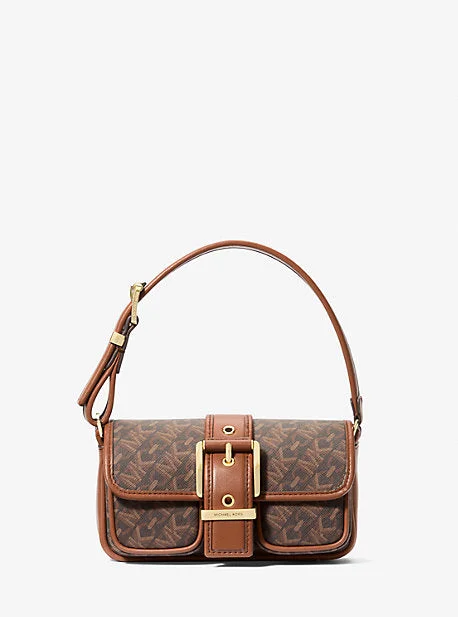 Michael Michael Kors Bags for celebrities on the red carpet (if applicable)MK Colby Extra-Small Empire Signature Logo Shoulder Bag - Brown - Michael Kors