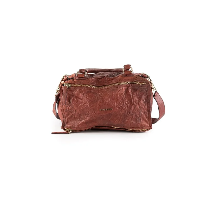 Stylish laptop bags for professionalsGivenchy Pandora Red Distressed Leather Cross Body Bag