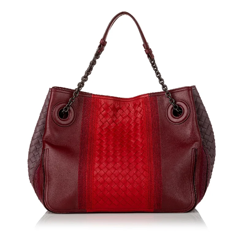 Bottega Veneta bags for food festivalsBottega Veneta Intrecciato Leather Tote Bag (SHG-yULFZB)