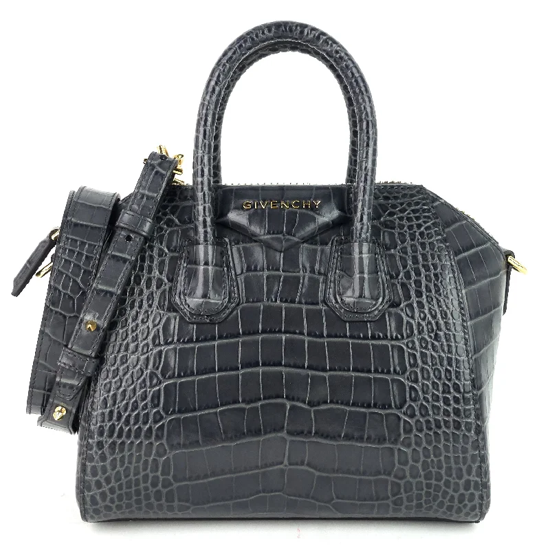 Mini bags for evening outAntigona Mini Croc Embossed Leather Bag with Strap