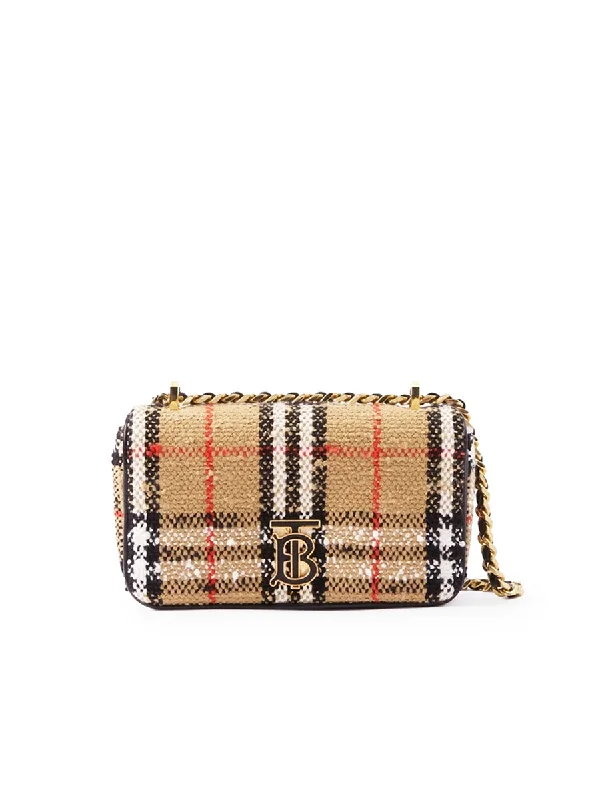 Burberry Bags with Signature Check Pattern in New ShadesMini Lola Bag in Burberry Check Monogram