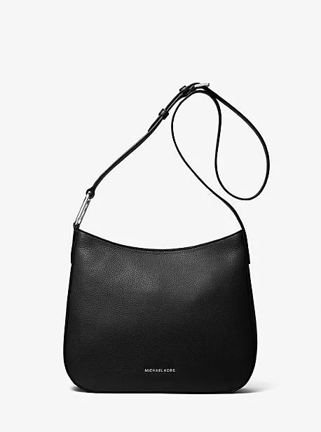 Michael Michael Kors Bags for music festivals with a trendy designMK Kensington Large Pebbled Leather Crossbody Bag - Black - Michael Kors