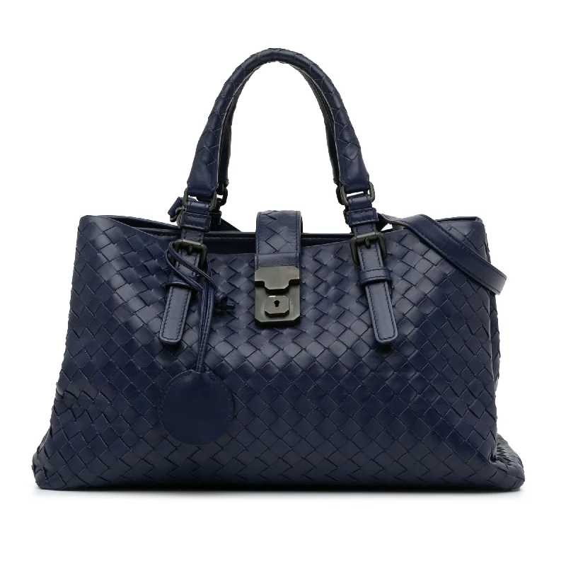 Bottega Veneta classic intrecciato bags in blackBottega Veneta Small Intrecciato Roma (SHG-9gdHYu)