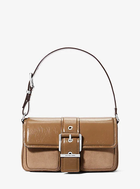 Michael Michael Kors Bags for book club meetings in a classic mannerMK Colby Medium Crackled Leather Shoulder Bag - Brown - Michael Kors