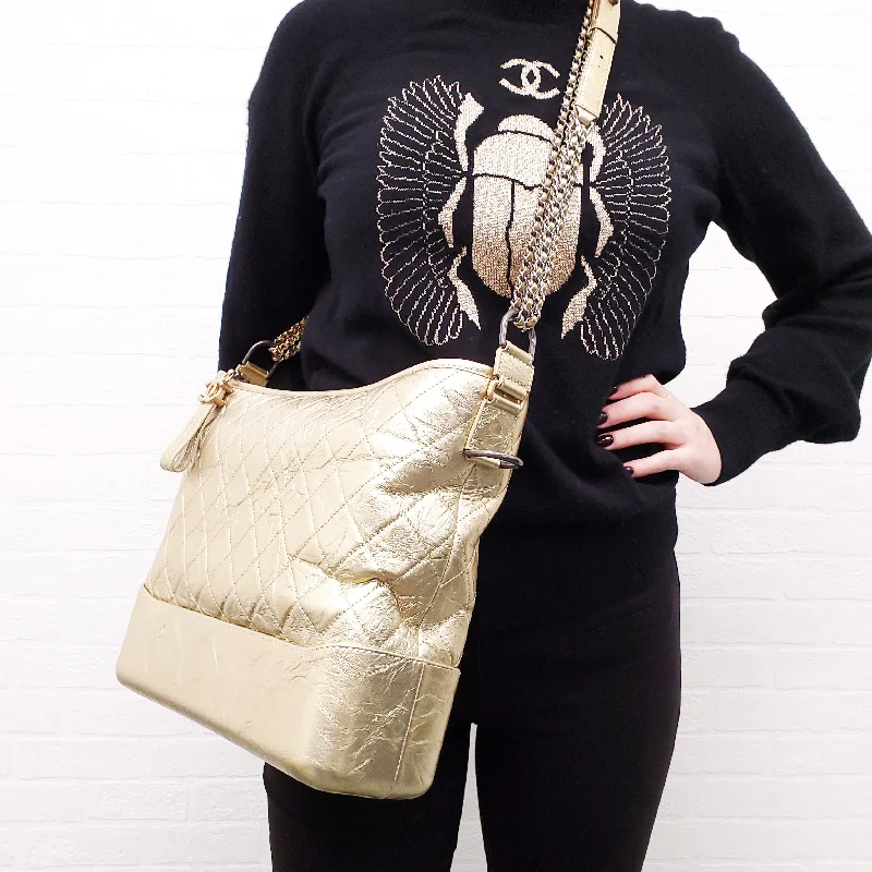 Luxury brand bags on saleCHANEL LARGE GABRIELLE GOLD HOBO