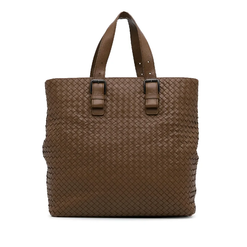 Bottega Veneta bags with leather - wrapped bucklesBottega Veneta Intrecciato Nappa Tote Bag (SHG-52miab)