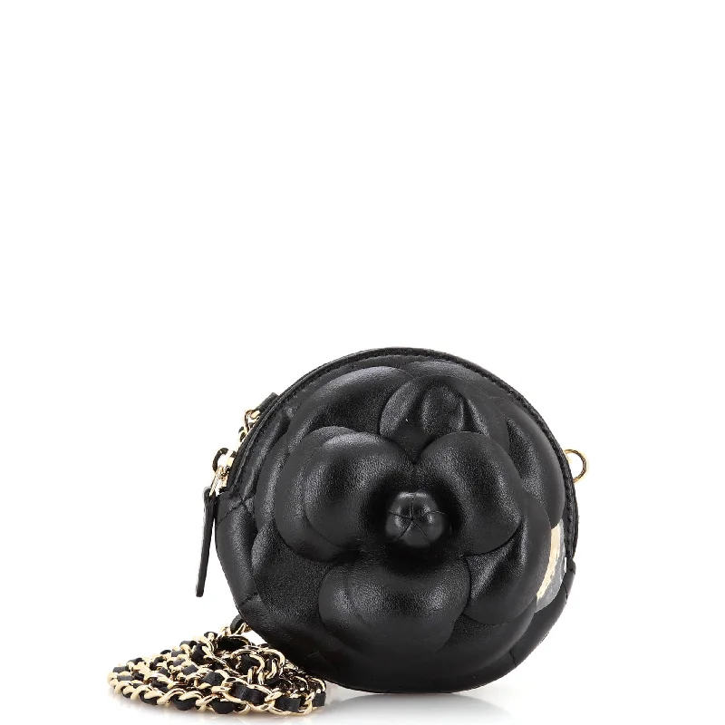 Best bags for weekend getawaysCamellia Round Clutch with Chain Lambskin