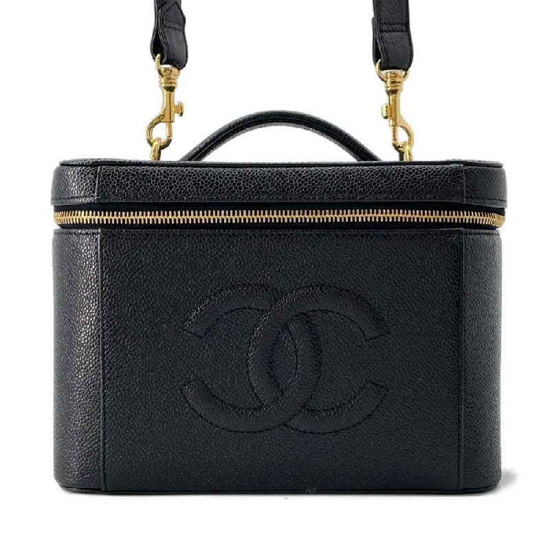 Chanel Limited Edition Handbag for CollectorsCHANEL 2way vanity Black Caviar Leather